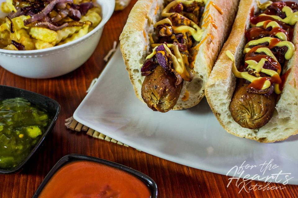Vegan American Beer Brats Vegane Amerikanische Bier Bratwurst for