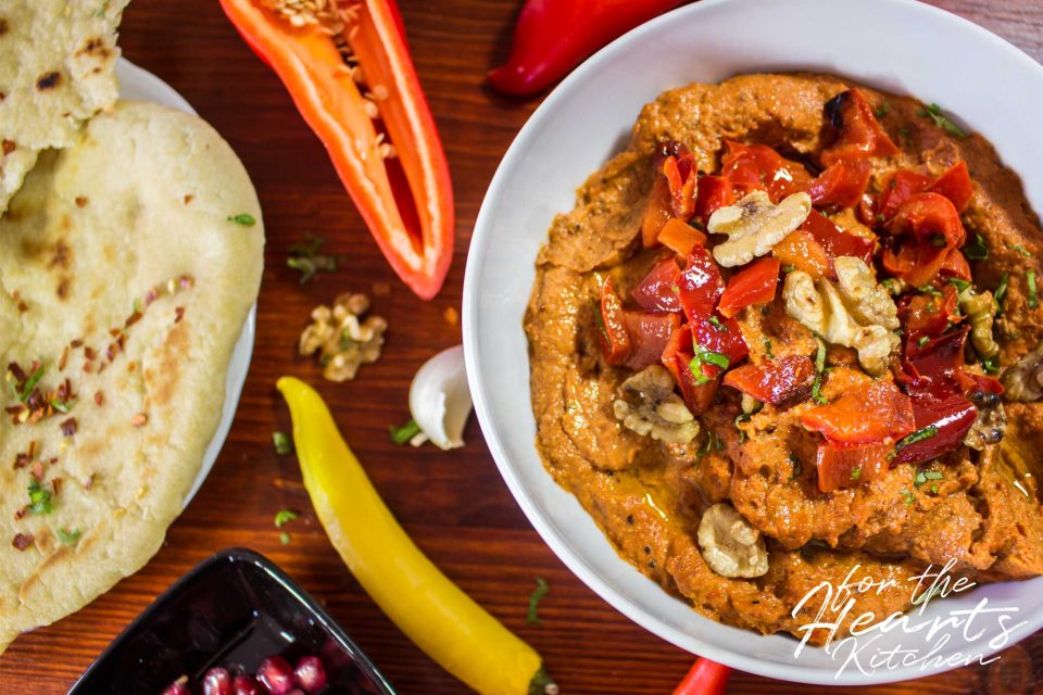Muhammara – Vegane syrische Paprika-Walnuss-Creme | for the ... Muhammara – Vegane syrische Paprika-Walnuss-Creme | for the ...
