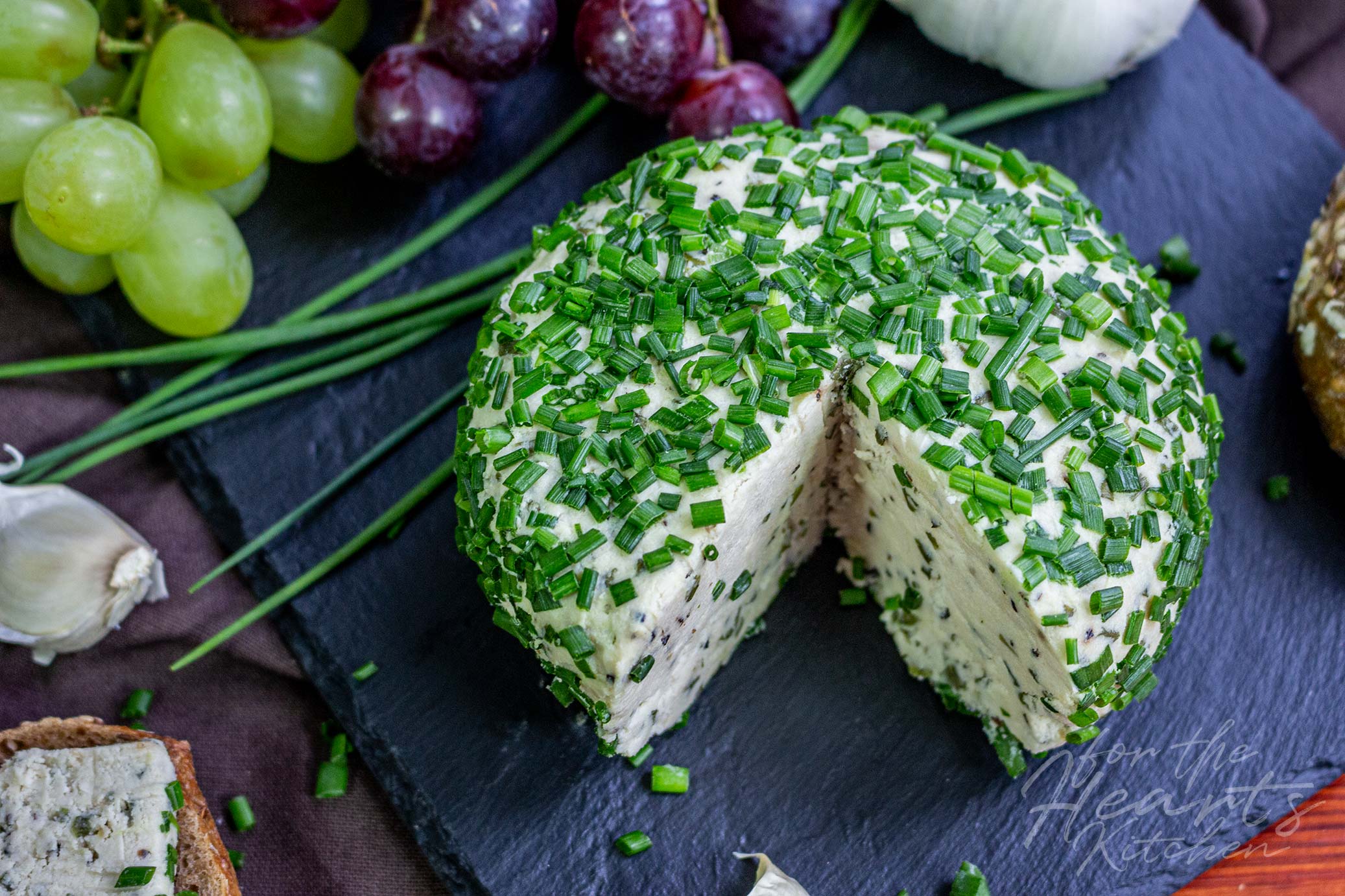 Knoblauch Schnittlauch Cheeseball