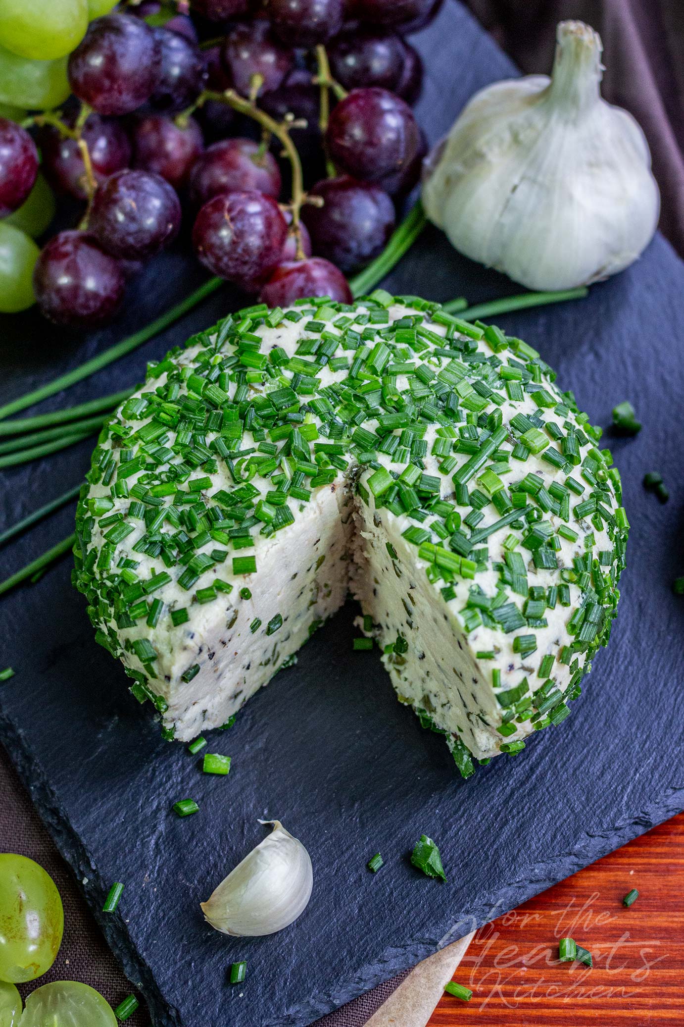 Knoblauch Schnittlauch Cheeseball