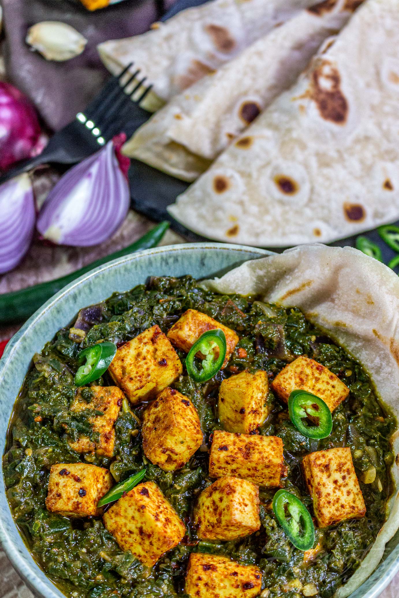 Veganes Palak Paneer