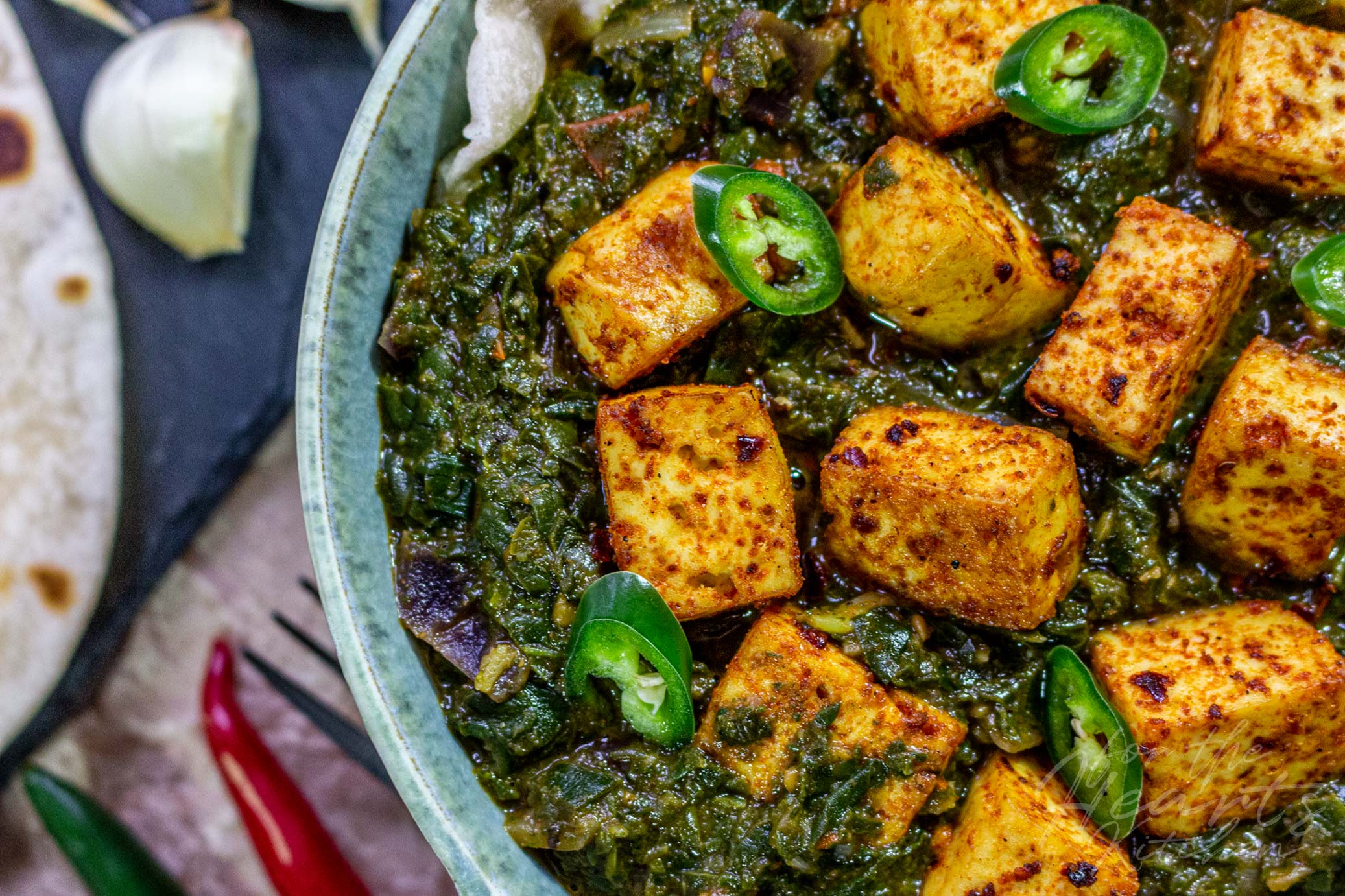 Veganes Palak Paneer