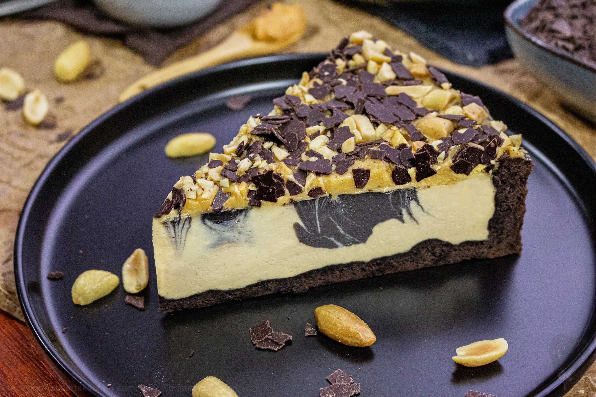 Peanutbutter Chocolate Käsekuchen